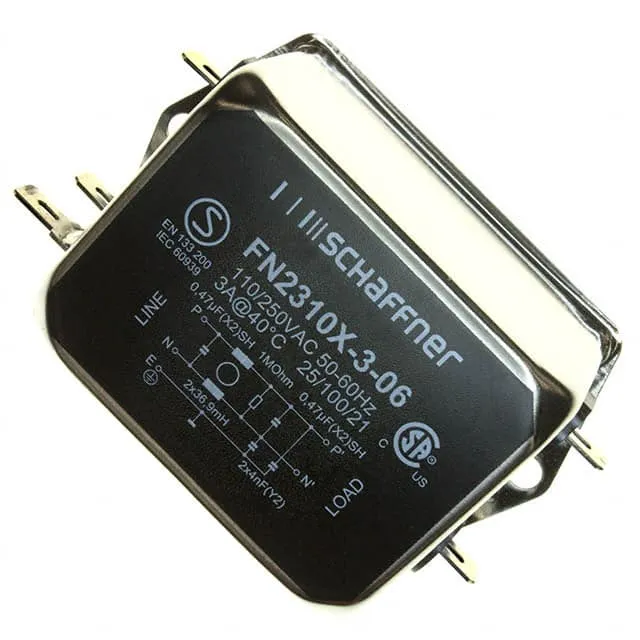 FN2310X-3-06 (LINE FILTER 250VAC 3A CHASS MNT)