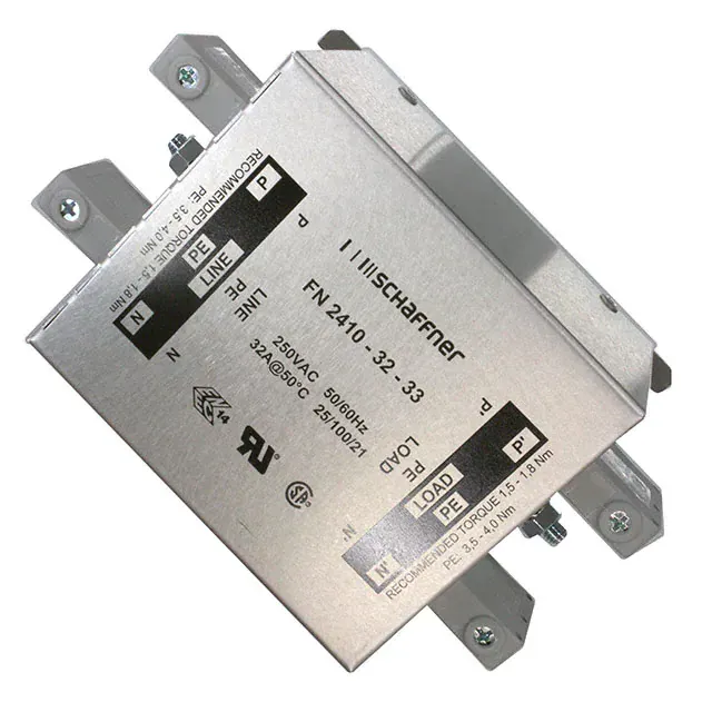 FN2410-32-33 (LINE FILTER 250VAC 32A CHASS MNT)