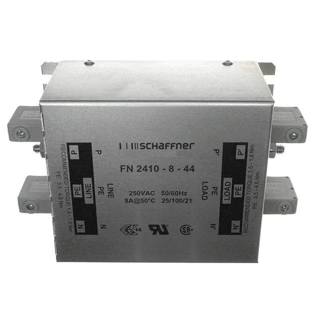 FN2410-8-44 (LINE FILTER 250VAC 8A CHASS MNT)