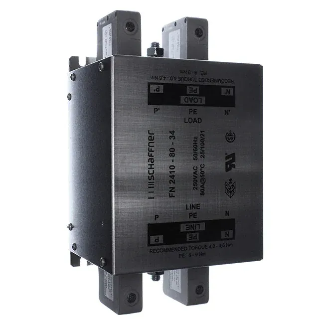 FN2410-80-34 (LINE FILTER 250VAC 80A CHASS MNT)