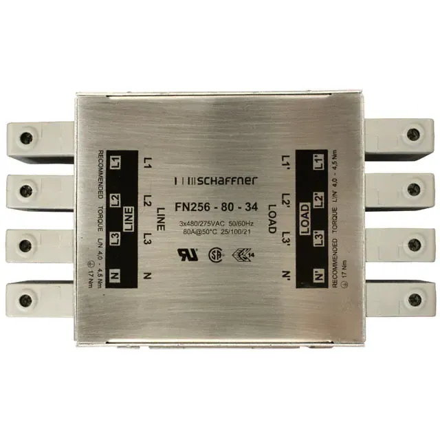 FN256-80-34 (LINE FILTER 80A CHASSIS MOUNT)