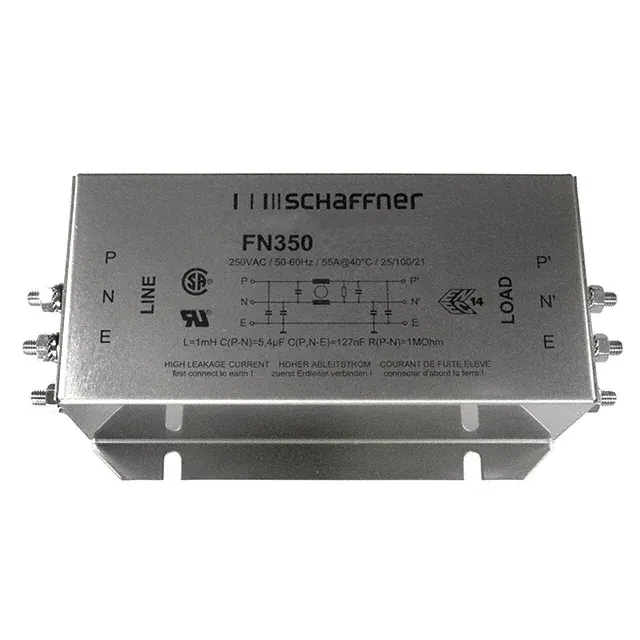 FN350-55-24 (LINE FILTER 250VAC 55A CHASS MNT)