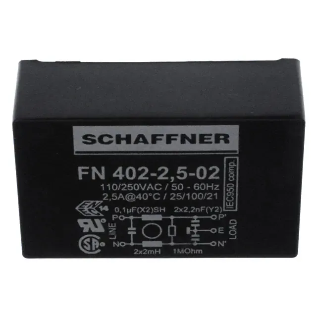 FN402-2.5-02 (LINE FILTER 250VAC 2.5A TH)