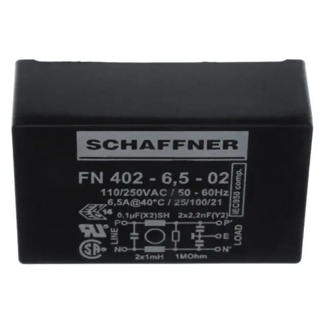 FN402-6.5-02 (LINE FILTER 250VAC 6.5A TH)