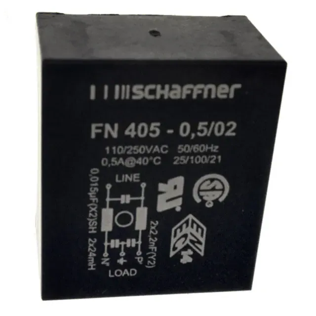 FN405-0.5-02 (LINE FILTER 250VAC 500MA TH)