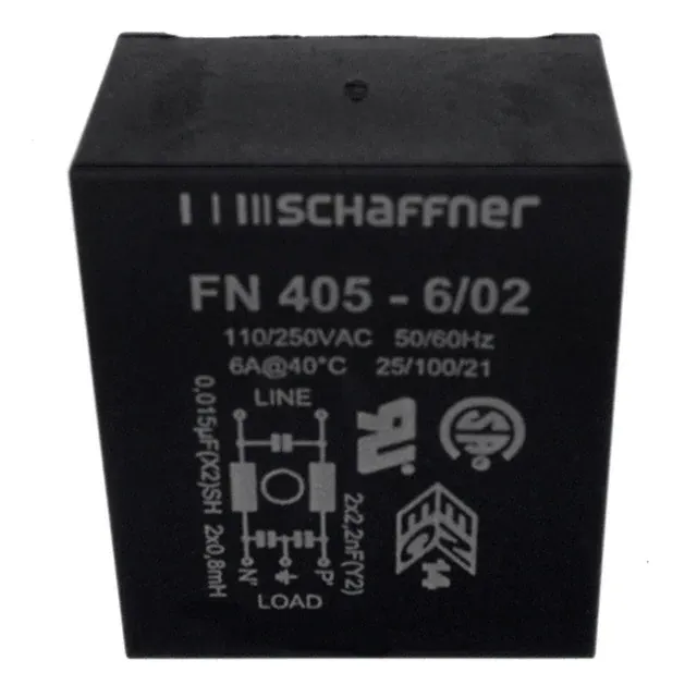 FN405-6-02 (LINE FILTER 250VAC 6A TH)
