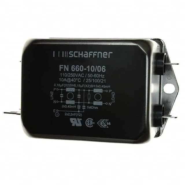 FN660-10-06 (LINE FILTER 250VAC 10A CHASS MNT)