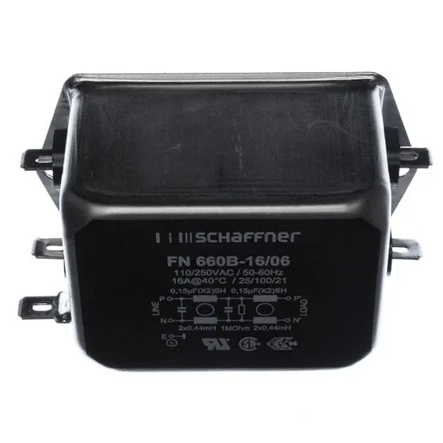 FN660B-16-06 (LINE FILTER 250VAC 16A CHASS MNT)