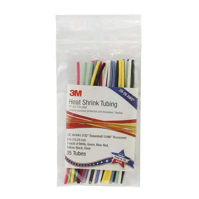 FP301-1/8-6-ASSORTED-10-28 PC PKS" (HEATSHRINK FP301 1/8-6 ASSORTED")