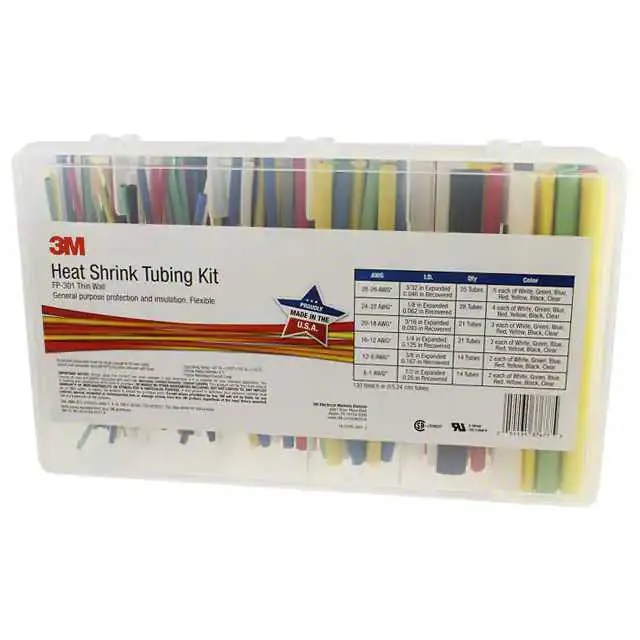 FP301-3/32 TO 1/2-ASSRTED-5-133 PC KITS (HEATSHRINK FP301 3/32-1/2 TBNG K)