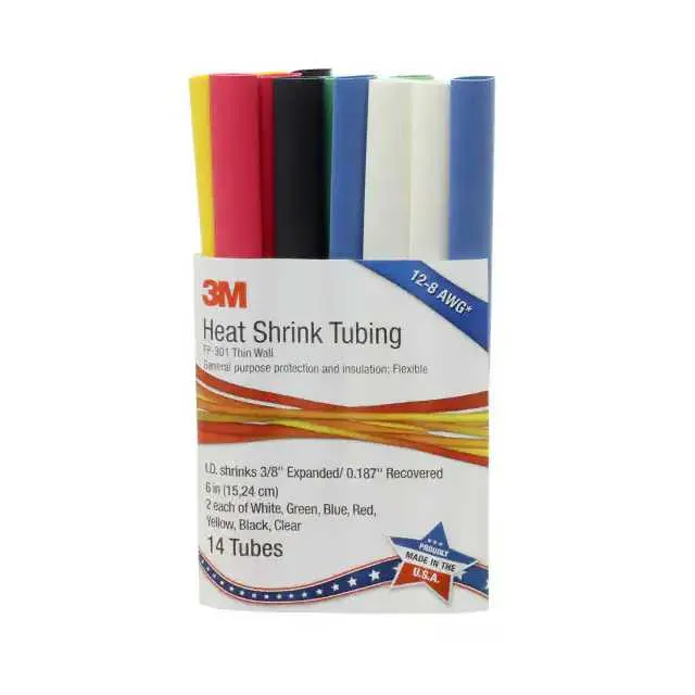 FP301-3/8-6-ASSORTED-10-14 PC PKS" (HEATSHRINK FP301 3/8-6 ASSORTED")