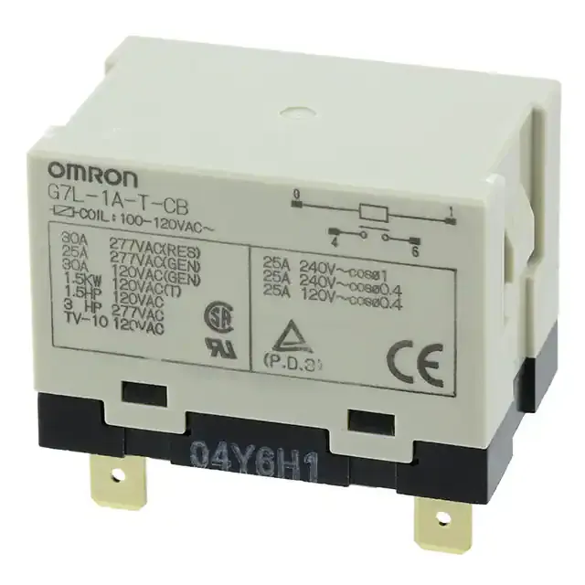 G7L-1A-T-CB-AC100/120 (RELAY GEN PURPOSE SPST 30A 120V)