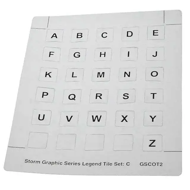 GSC0T203 (KEY LEGEND SET C ALPHABET 26PC)
