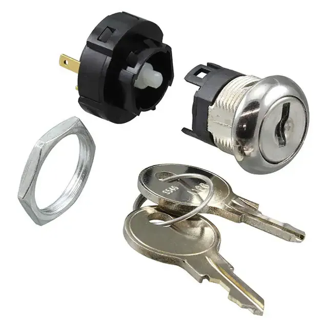 H101132F205NB (SWITCH KEYLK 2POS SPDT 0.4VA 20V)