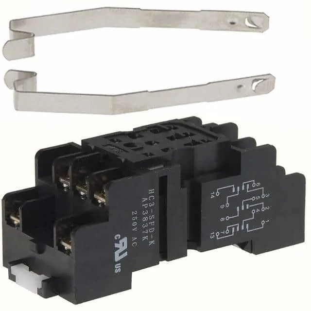 HC3-SFD-K (SOCKET SCRW W/CLIP DIN HC3 RELAY)