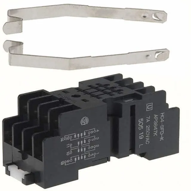 HC4-SFD-K (SOCKET SCRW W/CLIP DIN HC4 RELAY)
