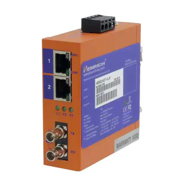 HEMC3-ST-VLW (MEDIA CONVERTER DIN-RAIL UNMANAG)