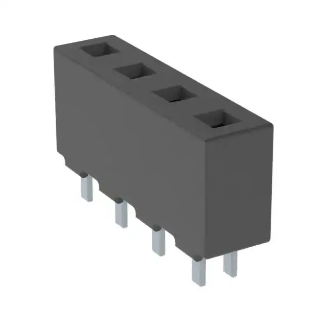 HPF-04-01-T-S (CONN SOCK STRIP 4POS.200 T/H")