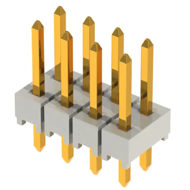 HTSW-104-07-G-D (CONN HEADER 8POS.1 T/H GOLD")