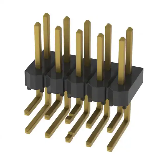 HTSW-105-08-G-D-LA (CONN HEADER 10POS.1 T/H GOLD")