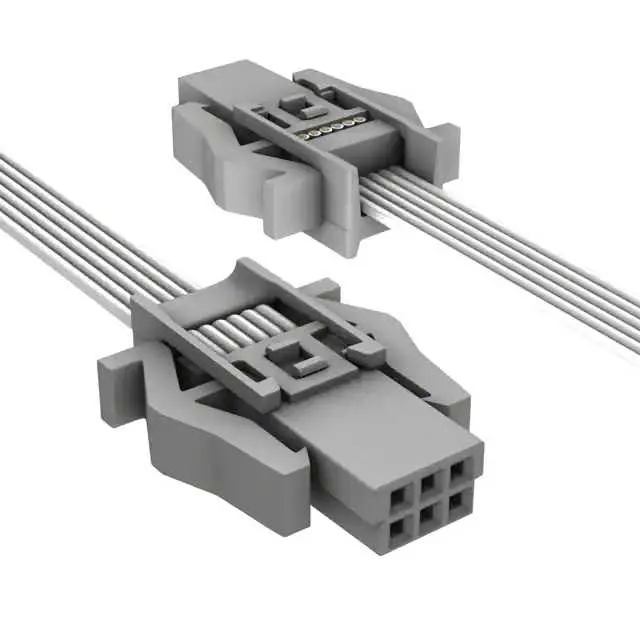 33152430500003 (CABLE ASSY 6POS RCPT-RCPT 300MM)