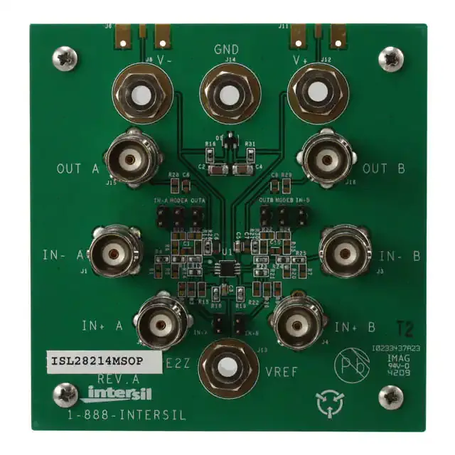 ISL28214MSOPEVAL2Z (EVALUATION BOARD FOR ISL28214)