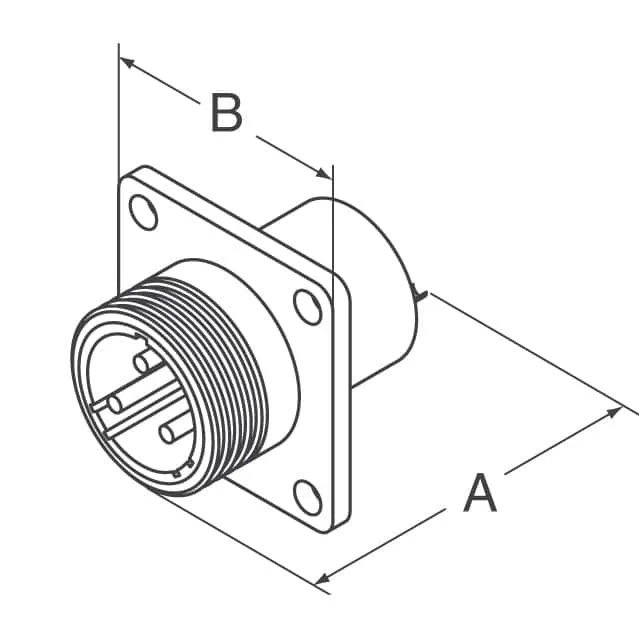 JR21WR-16PC (CONN RCPT HSNG MALE 16POS PNL MT)
