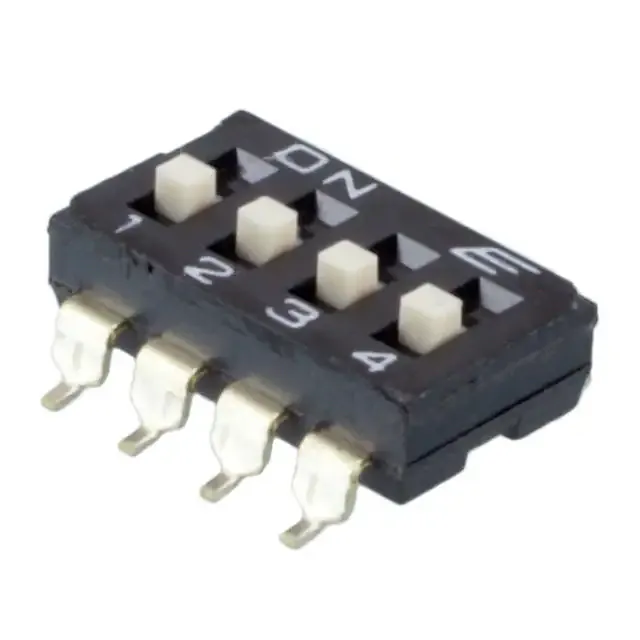 KAE04LGGR (SWITCH SLIDE DIP SPST 25MA 24V)