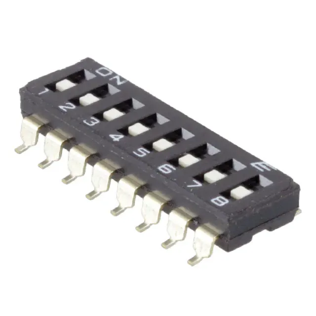 KAE08SGGT (SWITCH SLIDE DIP SPST 25MA 24V)