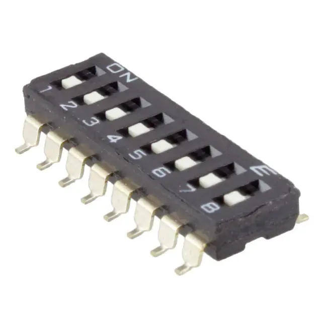 KAE08TGGT (SWITCH SLIDE DIP SPST 25MA 24V)