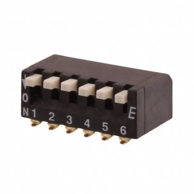 KAR06LGGT (SWITCH PIANO DIP SPST 25MA 24V)