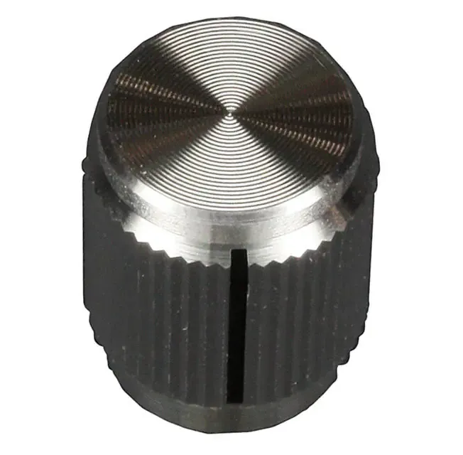 KN500A1/8 (KNOB KNURLED 0.126 METAL")