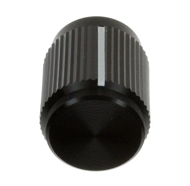 KN500B1/4 (KNOB KNURLED 0.250 METAL")