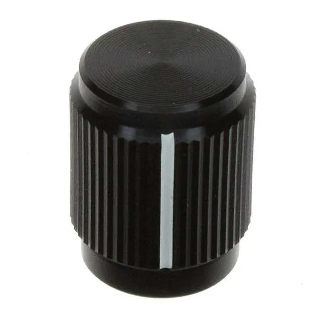 KN500B1/8 (KNOB KNURLED 0.126 METAL")