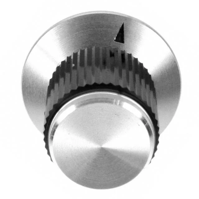 KNS501BA1/4 (KNOB KNURLED W/SKRT 0.250 METAL")