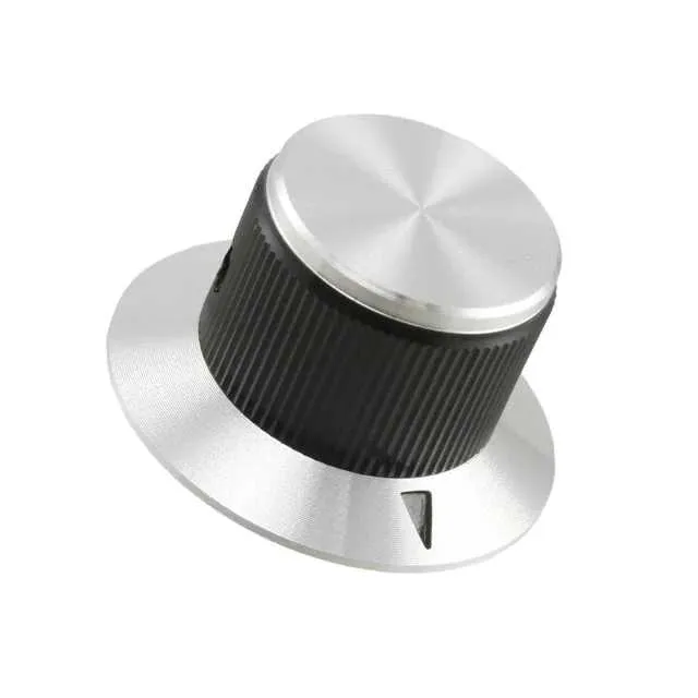 KNS701BA1/4 (KNOB KNURLED W/SKRT 0.250 METAL")