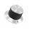 KNS701BA14 (KNOB KNURLED W/SKRT 0.250 METAL")