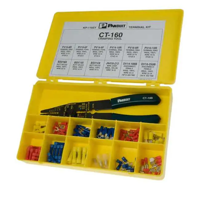 KP-1165Y (TERMINAL KIT W/TOOL PLAST BOX)