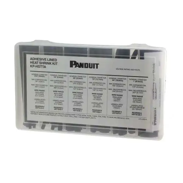 KP-HSTTA (KIT HEAT SHRINK ADH 3/16-1 BLK")