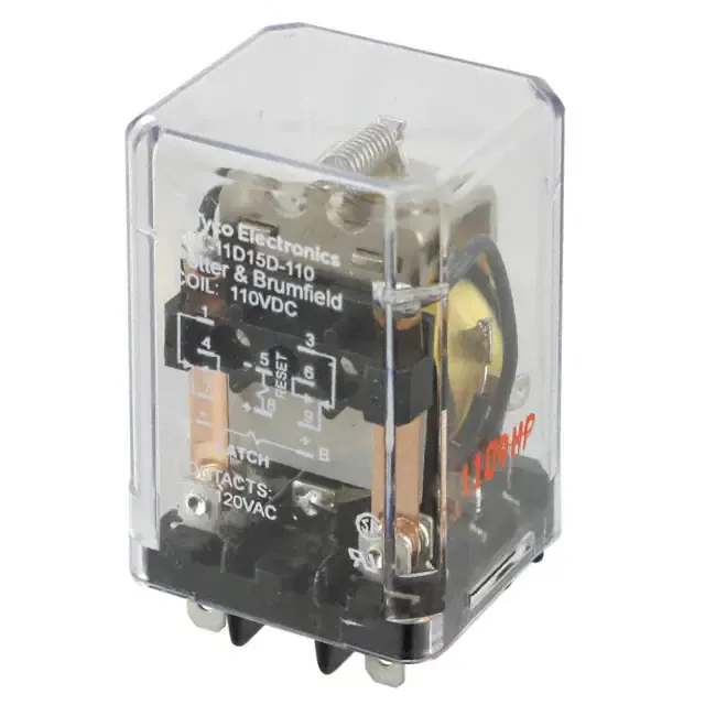KUL-11D15D-110 (RELAY GEN PURPOSE DPDT 10A 110V)
