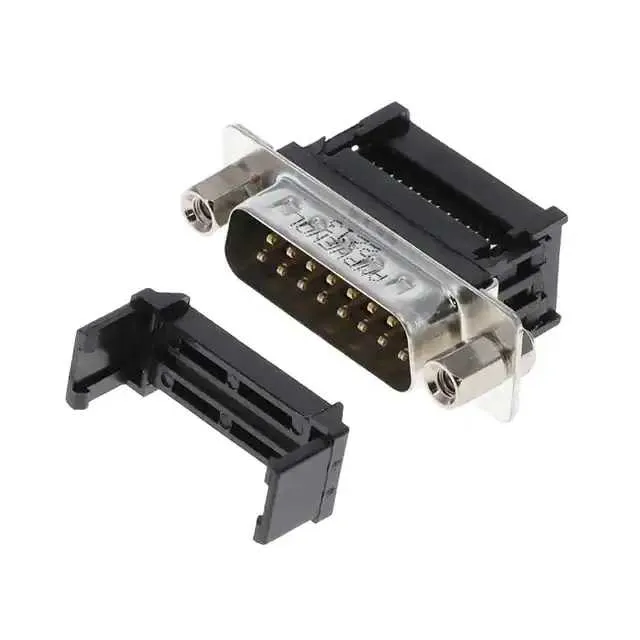 L17DAFRCA15P (CONN D-SUB PLUG 15POS STR IDC)