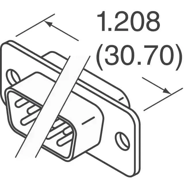 L717DE09P (CONN DSUB PLUG 9POS STR SLDR CUP)