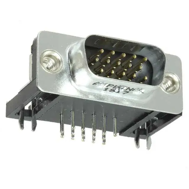 L717HDE15PD1CH4R (CONN DSUB HD PLUG 15POS R/A SLDR)
