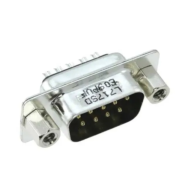 L717SDE09PVF (CONN DSUB PLUG 9POS STR SLDR CUP)