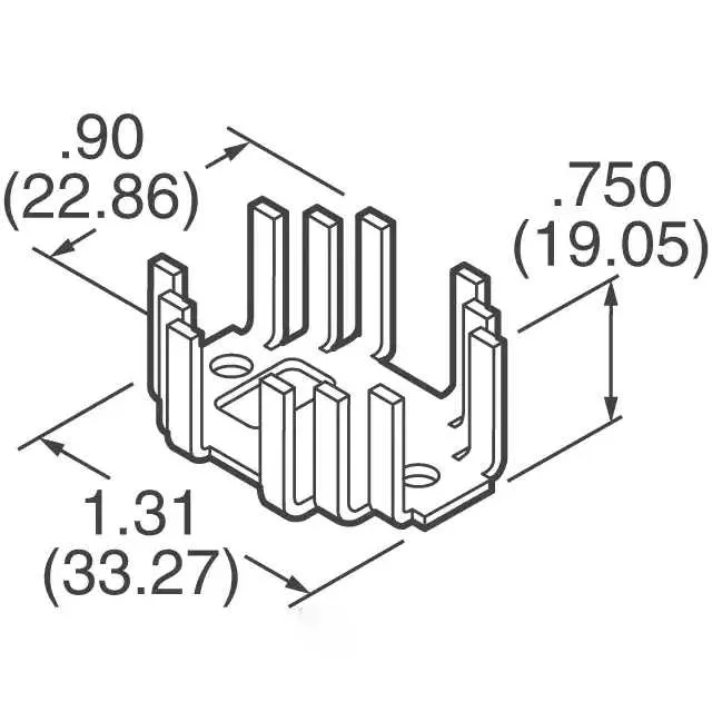 LAE66A3CB (HEATSINK PWR.75H BLACK TO-220")
