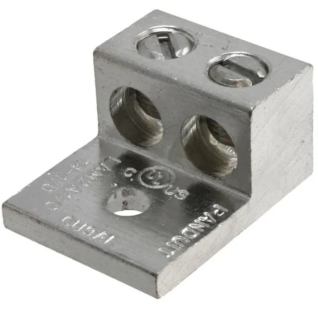 LAM2A1/0-14-6Y (CONN TERM RECT LUG 1/0-14AWG 1/4)