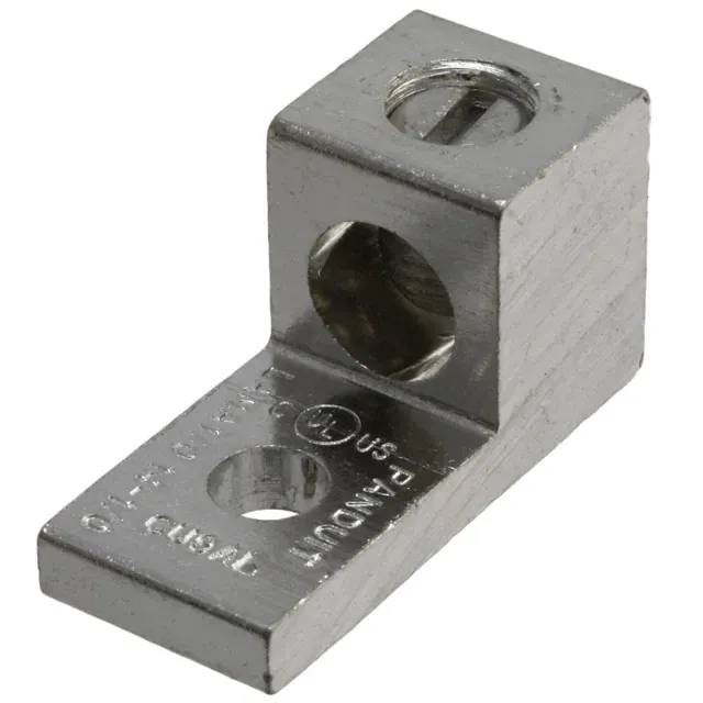 LAMA1/0-14-QY (CONN TERM RECT LUG 1/0-14AWG 1/4)