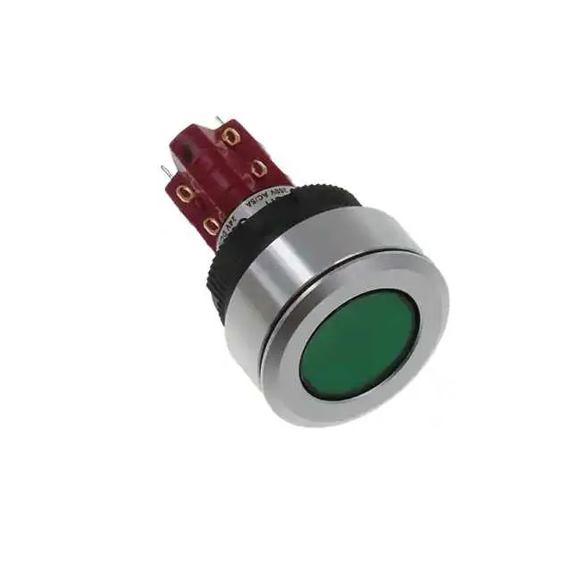 LASEEV32HGRNGRN (SWITCH PUSHBUTTON DPDT 8A 125V)