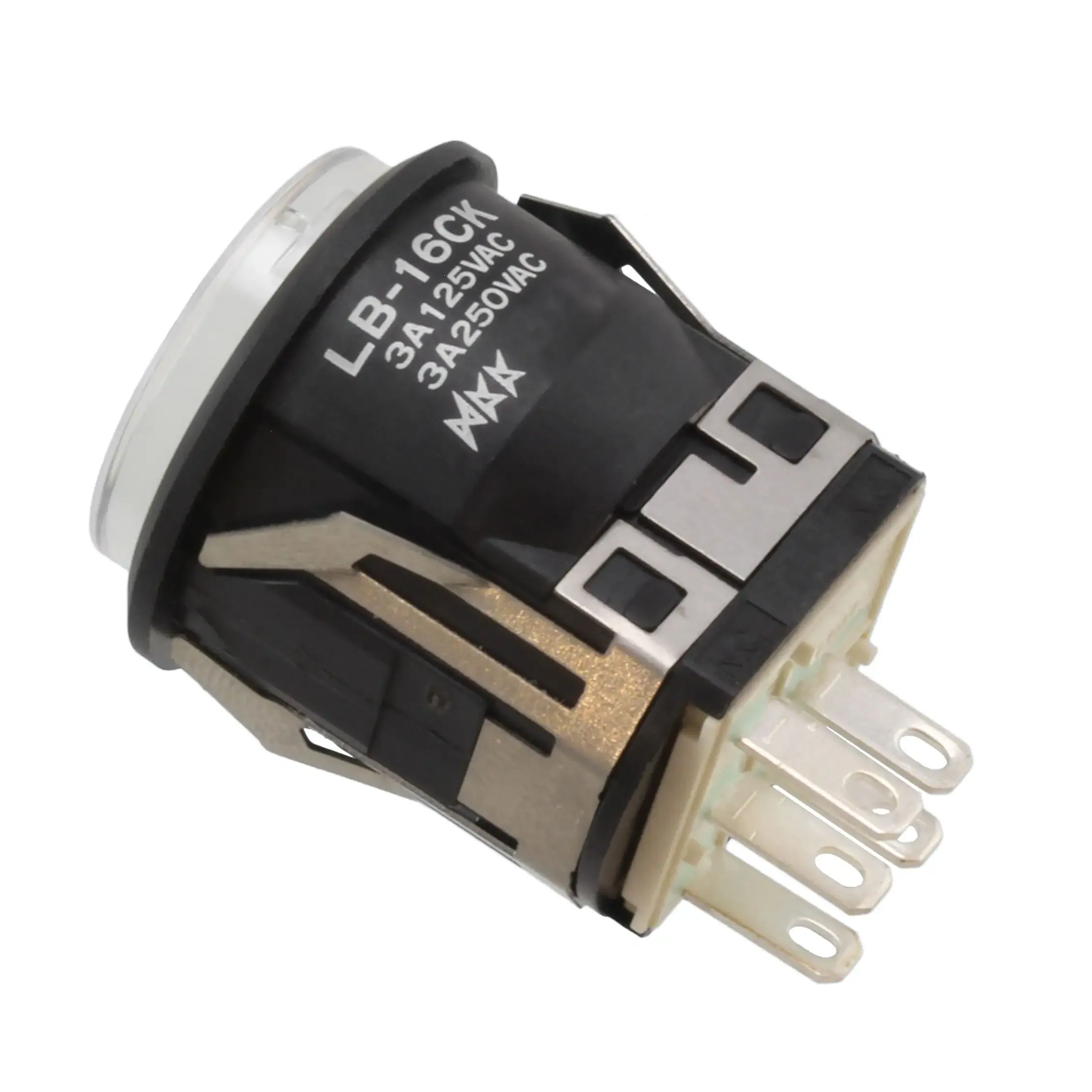 LB16CKW01-5D-JB (SWITCH PUSHBUTTON SPDT 3A 125V)