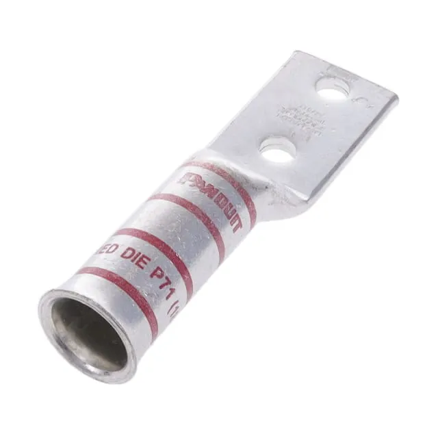 LCCF300-38E-6 (COPPER COMPRESSION LUG, 2 HOLE,)